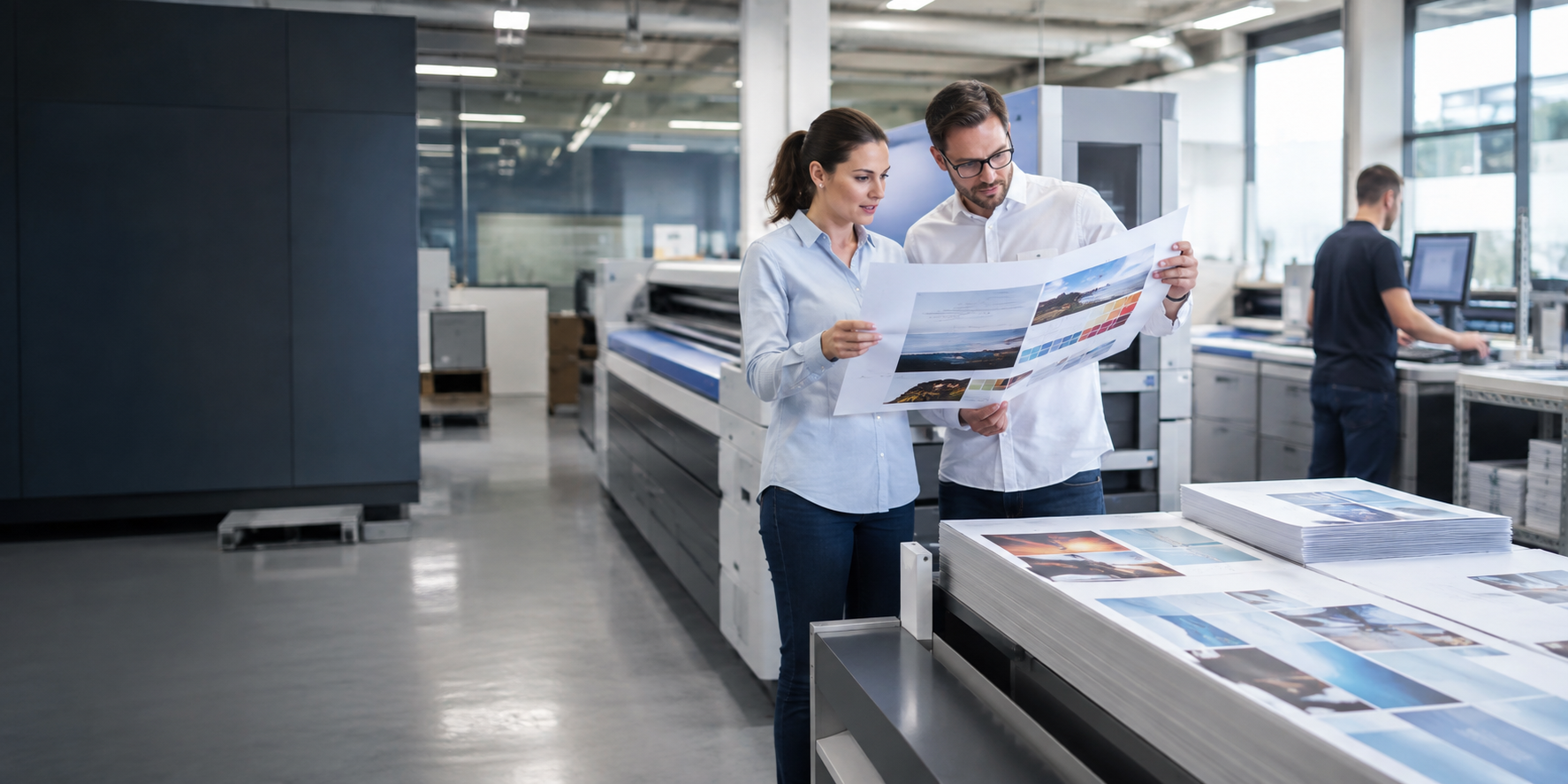 Commercial print production equipment